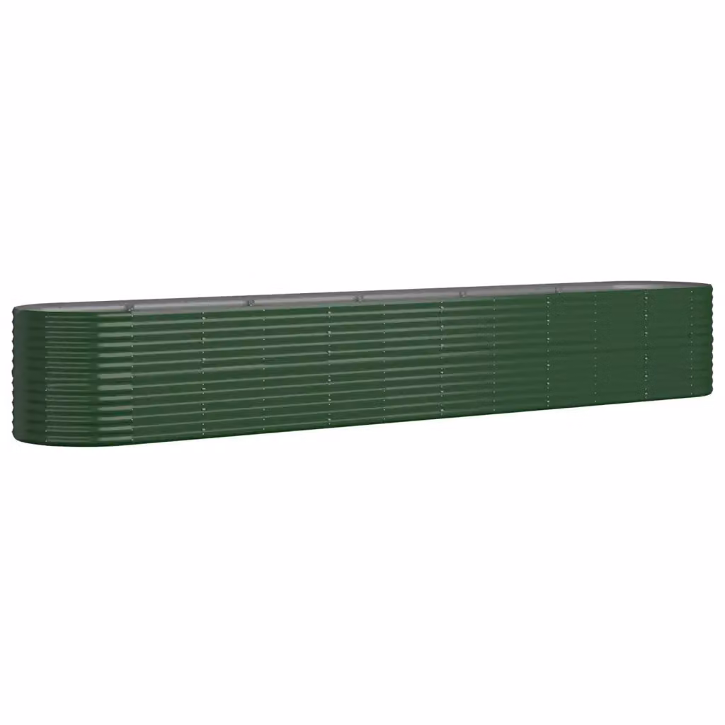 Letto rialzato per orto e giardino in acciaio zincato verde L: 440 cm, P: 80 cm, H: 68 cm – 2