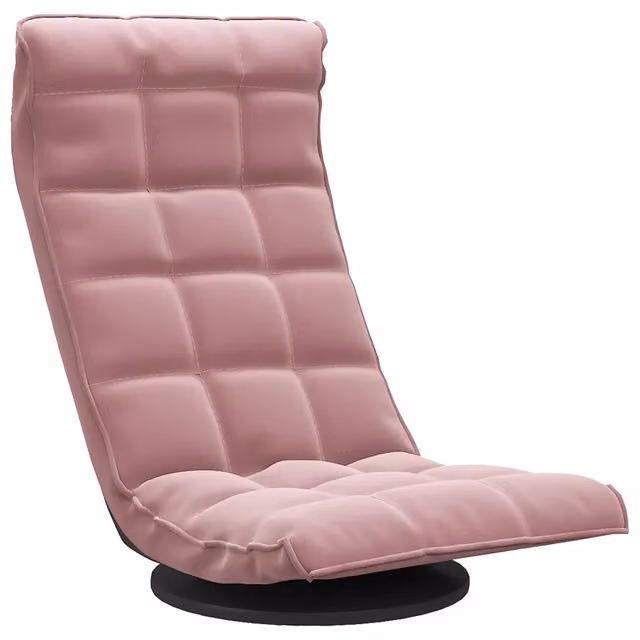 Sedia da Gaming Girevole 360 in Velluto Rosa con Ruote per Home Office e Design Moderno CFW3607902