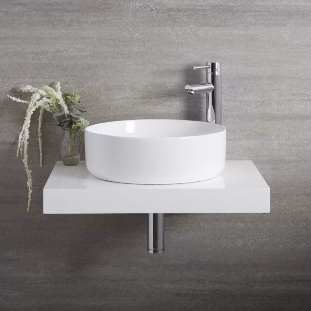 Lavabo da Appoggio Rotondo Bianco 395 x 395mm - Sphere