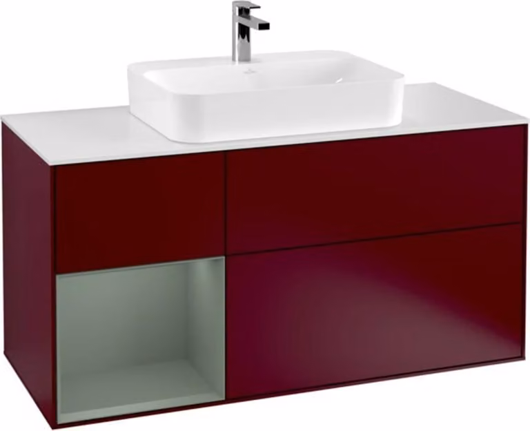 Mobiletto V&B Finion 120 cm, Pl w m, Reg li Oli. m Lac, Peo m