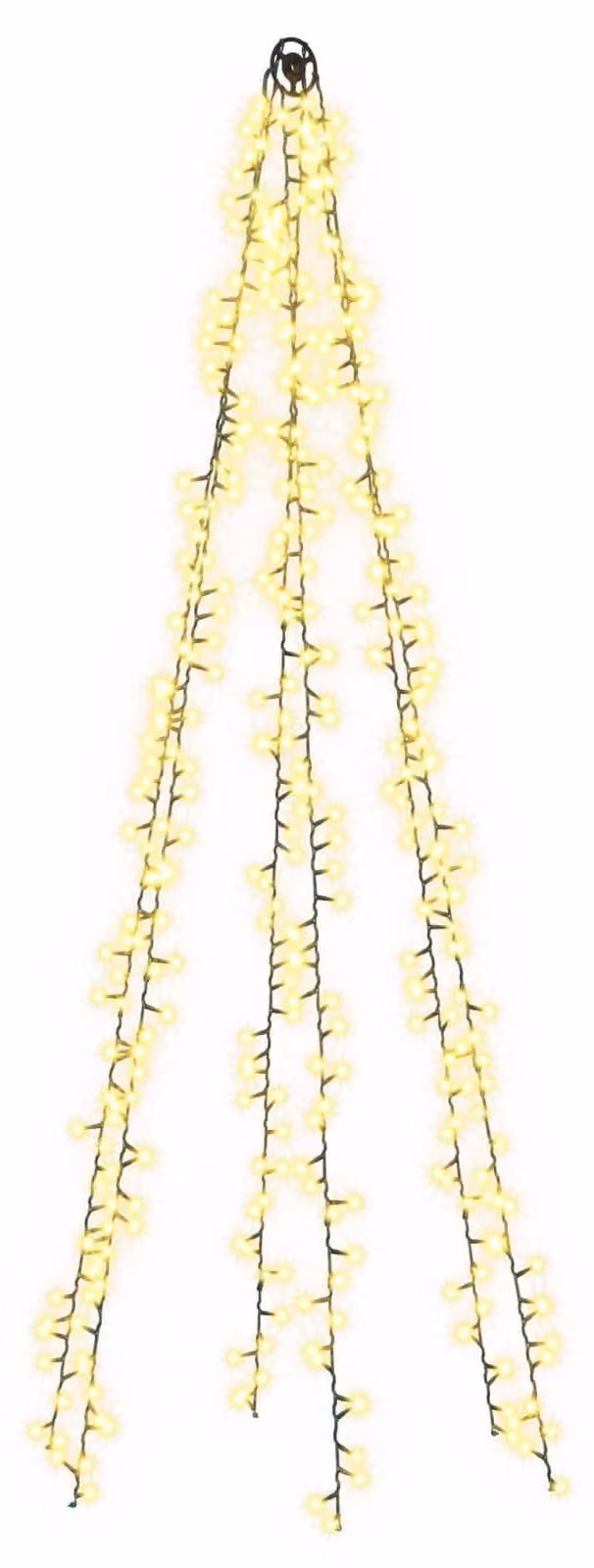 Illuminazione per albero di Natale con 6 LED, 540 LED, luce bianca calda