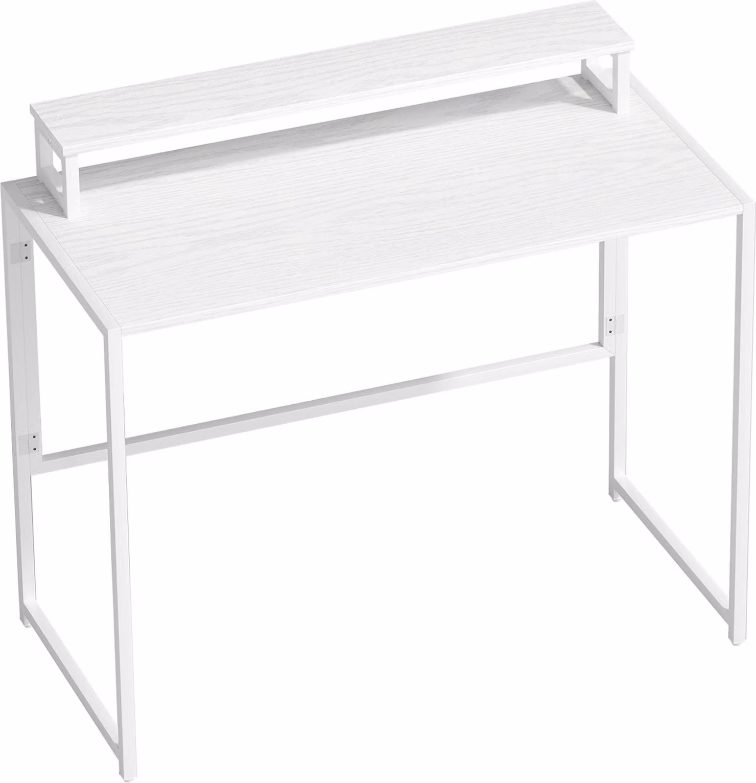 Scrivania pieghevole per computer con supporto per monitor, 100 x 48 cm