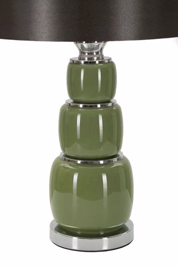 Lampada da tavolo Eva Charme1921 in ceramica nera, Ø 33 cm x H 57 cm – 2
