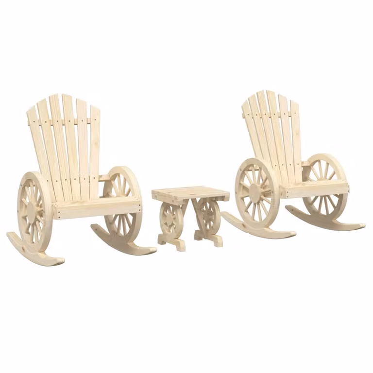 Maison Exclusive - Set da giardino a 3 pezzi in legno massello di abete
