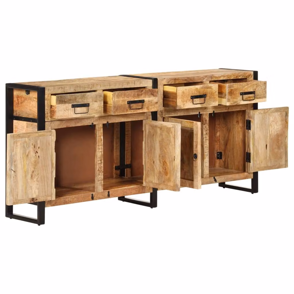 vidaXL Credenza 172x35x80 cm Legno massiccio di mango