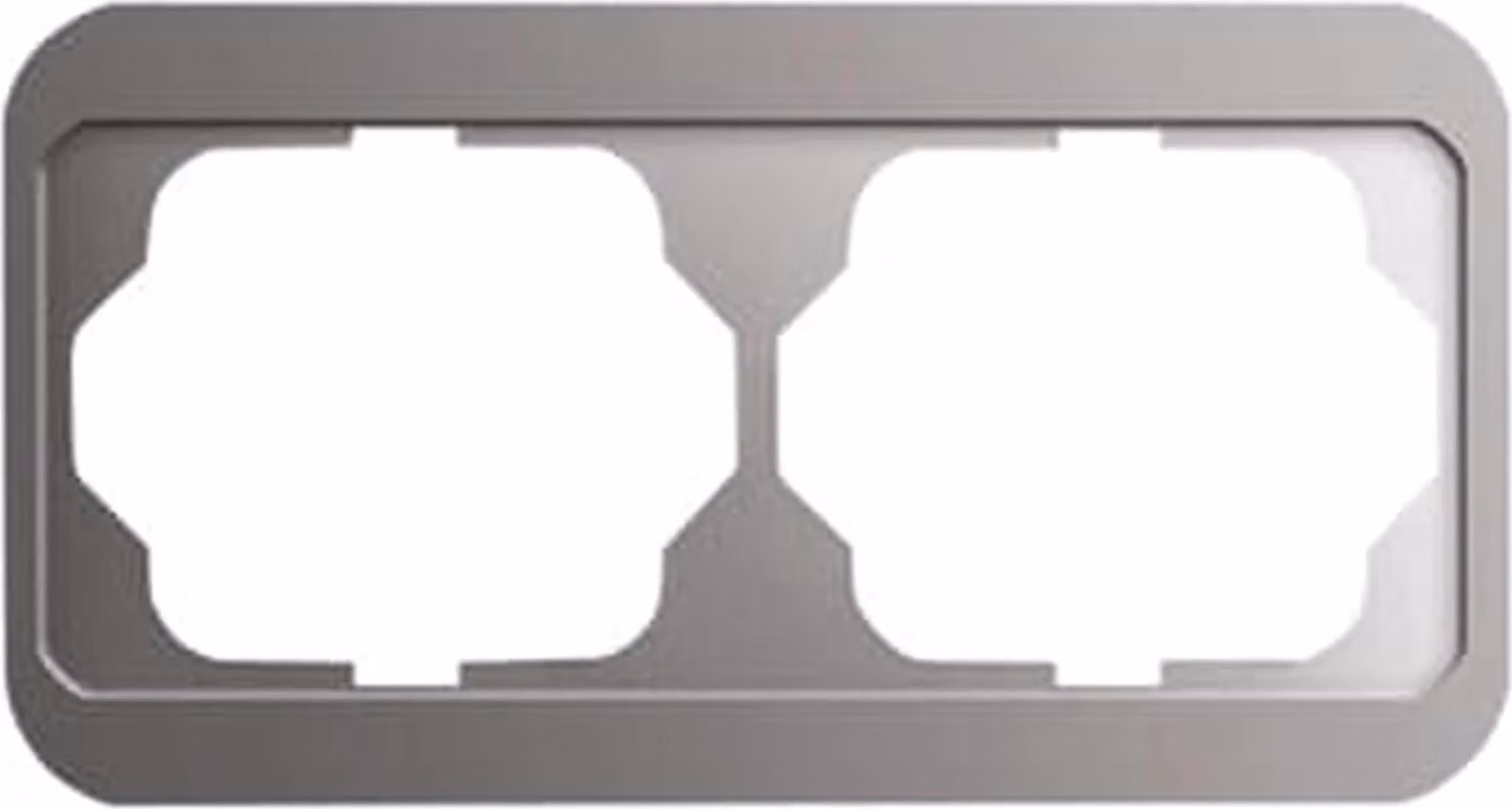 Cornice di copertura Busch-Jaeger doppia Busch-Jaeger 1722-20 platino, 1 pz.