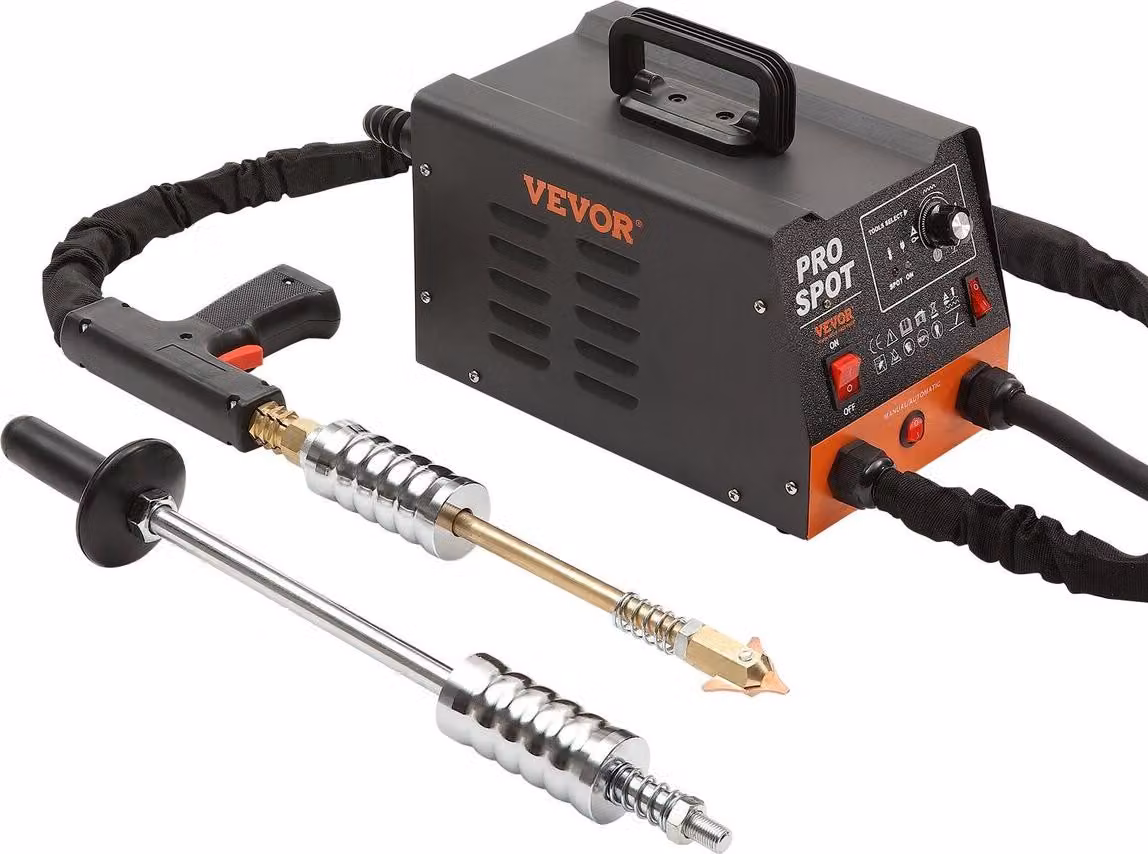 Kit di riparazione ammaccature con saldatore a punti 3 KW, estrattore ammaccature e 6 modalità di saldatura
