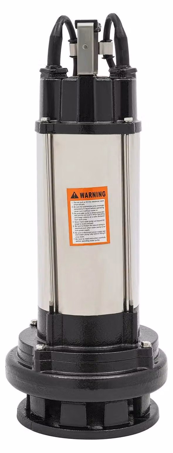 Pompa sommergibile - Pompa per acqua - Pompa per acque sporche - Pompa subacquea - Acciaio inossidabile - 1,5 kW - 36 m³/ora