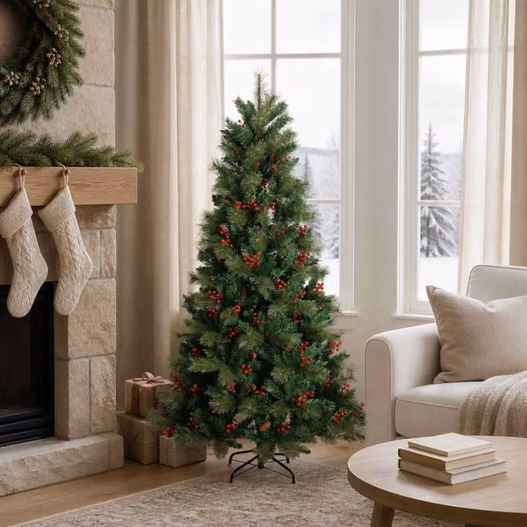 vidaXL Albero di Natale Artificiale con Rami Pieghevoli 150 cm