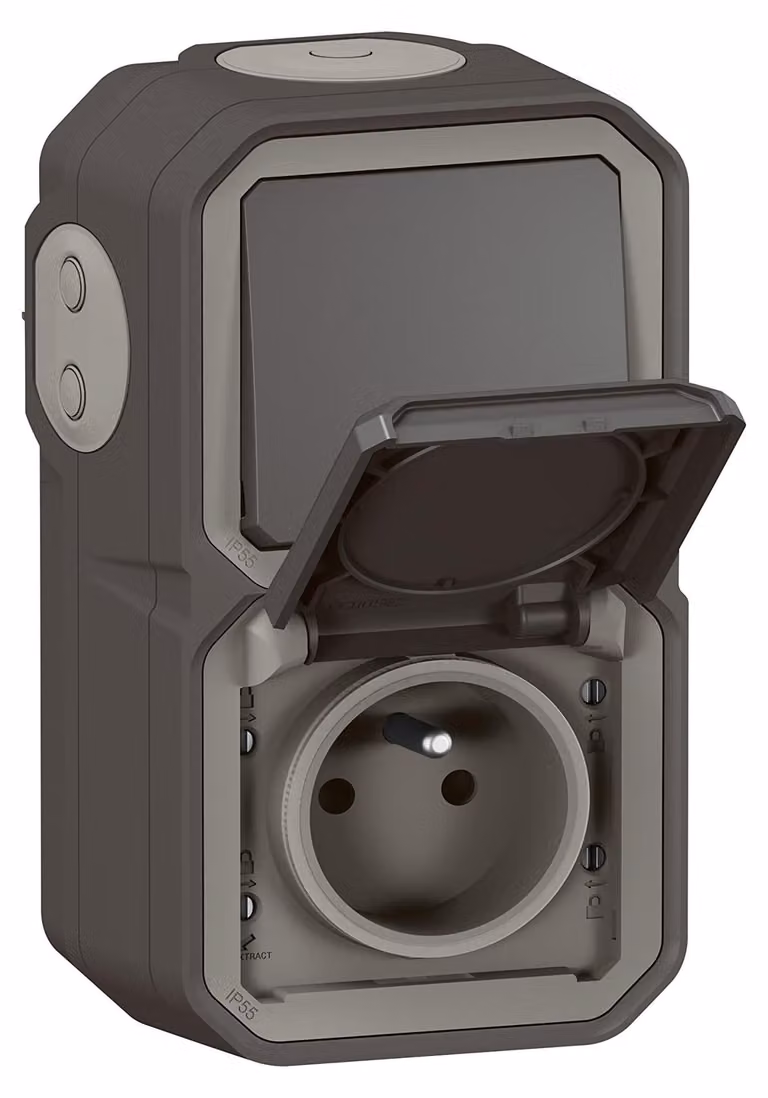 Legrand 0 700 67, Antracite, Plastica, Opaco, IP55, IK08, 250 V