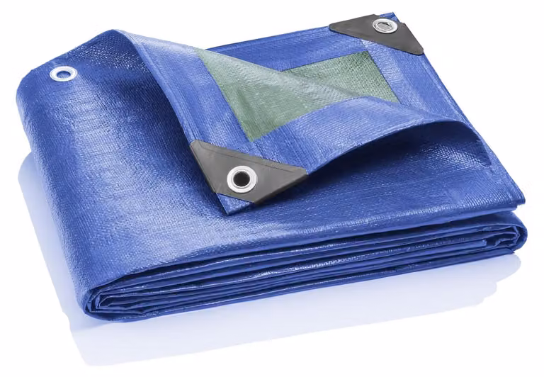 Telo coprienti di 4 x 5 metri, 90 g/m², blu/verde, ecologico e impermeabile