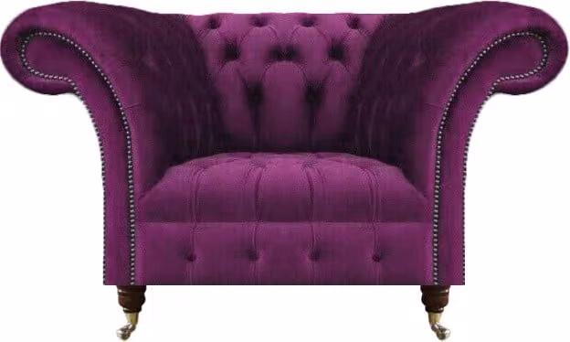 Sessel Lila Sitzmöbel Wohnzimmer Chesterfield Luxus Möbel Polster Einrichtung