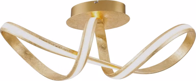 MELINDA Paul Neuhaus Lampada da soffitto, oro, 1 pannello LED da 30 W, 3000 K, lampada da interno, IP20