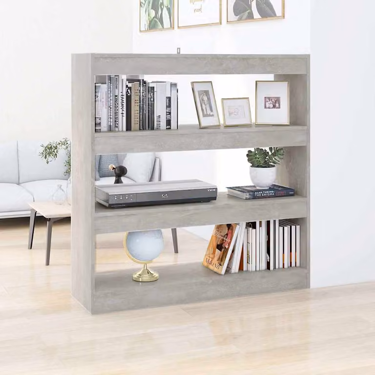Libreria/Divisorio vidaXL Grigio, L 100 cm x P 30 cm x H 103 cm