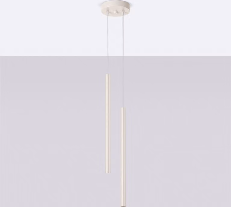 Lampada a sospensione VELINO beige 2xG9x8W in metallo, dimensioni: 104x15x15 cm, IP20, Pure Lume