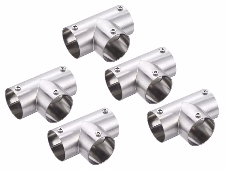 5 flange per rotaia, in acciaio inossidabile, da 1-1/4 pollici, per tubi da 32 mm