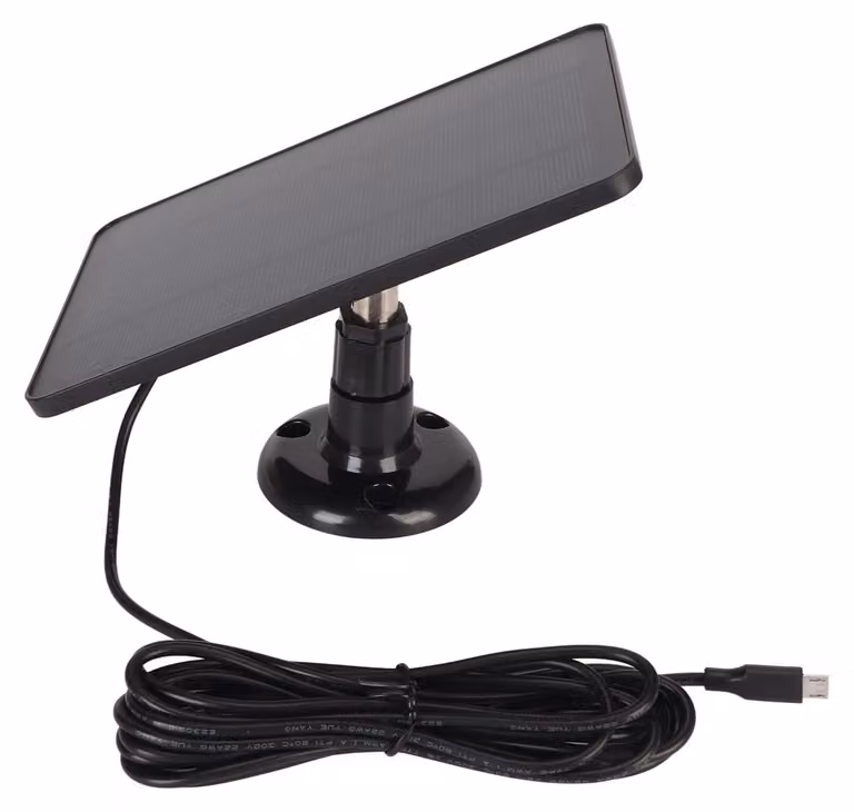 Pannello solare per telecamera di sicurezza, caricabatterie per telecamera IP65 resistente all'acqua
