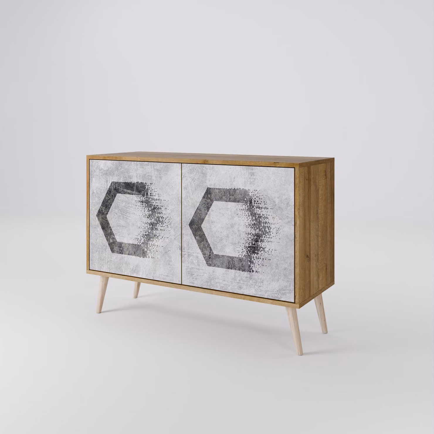 Cassettiera Spacerebels a 2 ante - credenza cassettiera - credenza alta - mobile guardaroba - soggiorno camera da letto - 57,5×111×42 (HxLxP)