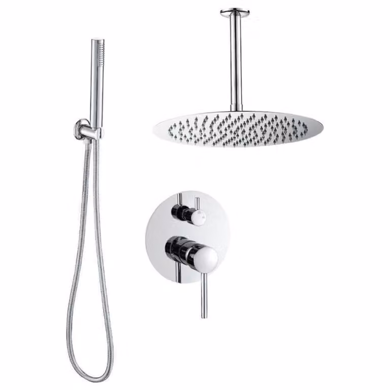 Rubinetto per doccia da incasso SLIGO cromato con soffione da 20 cm