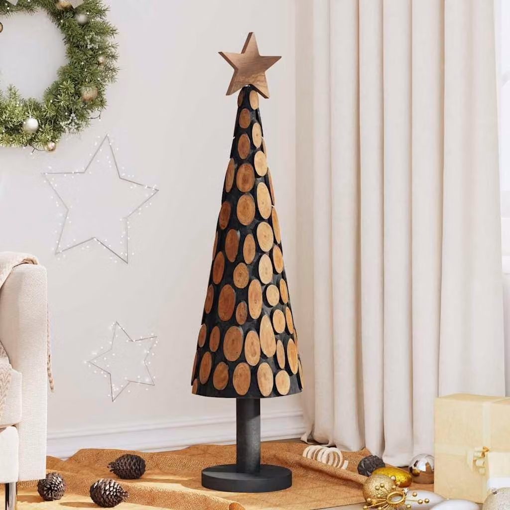 Maison Exclusive - Albero di Natale con supporto marrone 120 cm in legno massello di teak