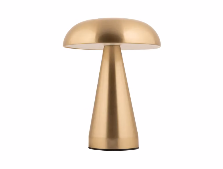 Lampada da tavolo a fungo LED RACHEL, a batteria, Ø 15,5 cm