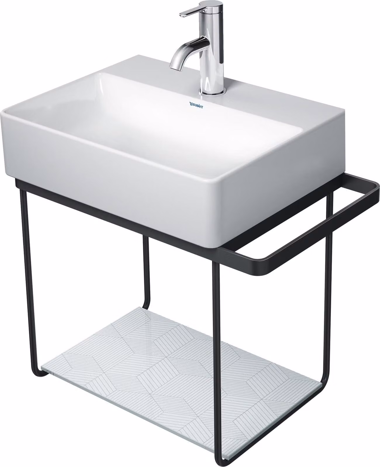 Duravit DuraSquare console en métal 51,6x33,3cm, pour lavabo 073245, suspendue au mur, 0031101000, 0031101000