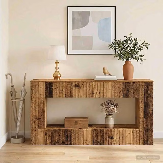 Tavolo consolle Legno vecchio 155 x 29 x 74 cm 899893