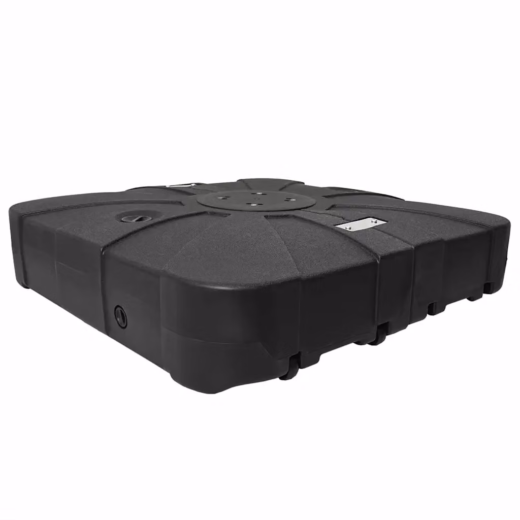 Base per ombrellone a braccio in plastica nera L/P/H: 86 x 86 x 19 cm – 2