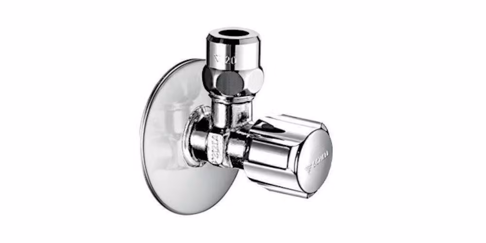 Valvola di regolazione angolare Schell COMFORT cromata, design corto 1/2" x 3/8" 049030699