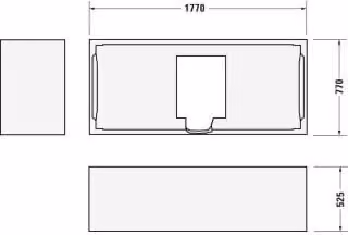 Supporto vasca Duravit n. 1 per 700492