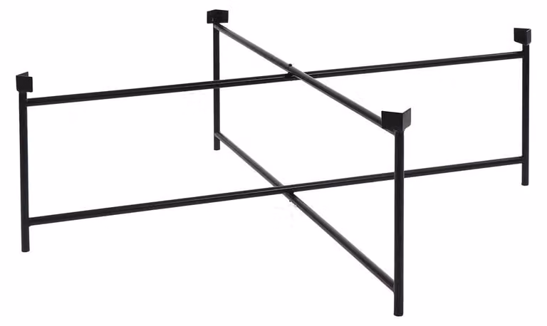 Tavolino da divano Pomax Palace, nero, dimensioni: 80 x 80 x 35 cm