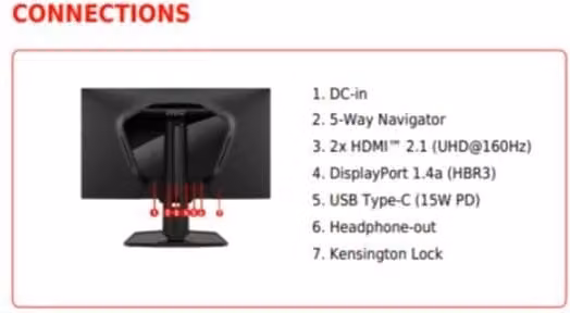 Msi mag 274updf e16m monitor pc 68,6 cm (27") 3840 x 2160 pixel 4k ultra hd led nero - 9S6-3CF09H-010