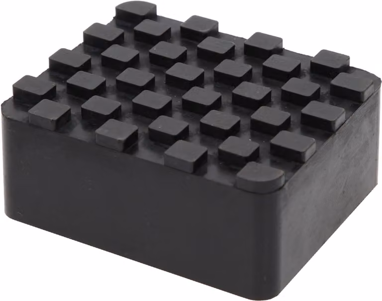 Piastra in gomma 18 per piattaforme di sollevamento, 120 x 100 x 50 mm