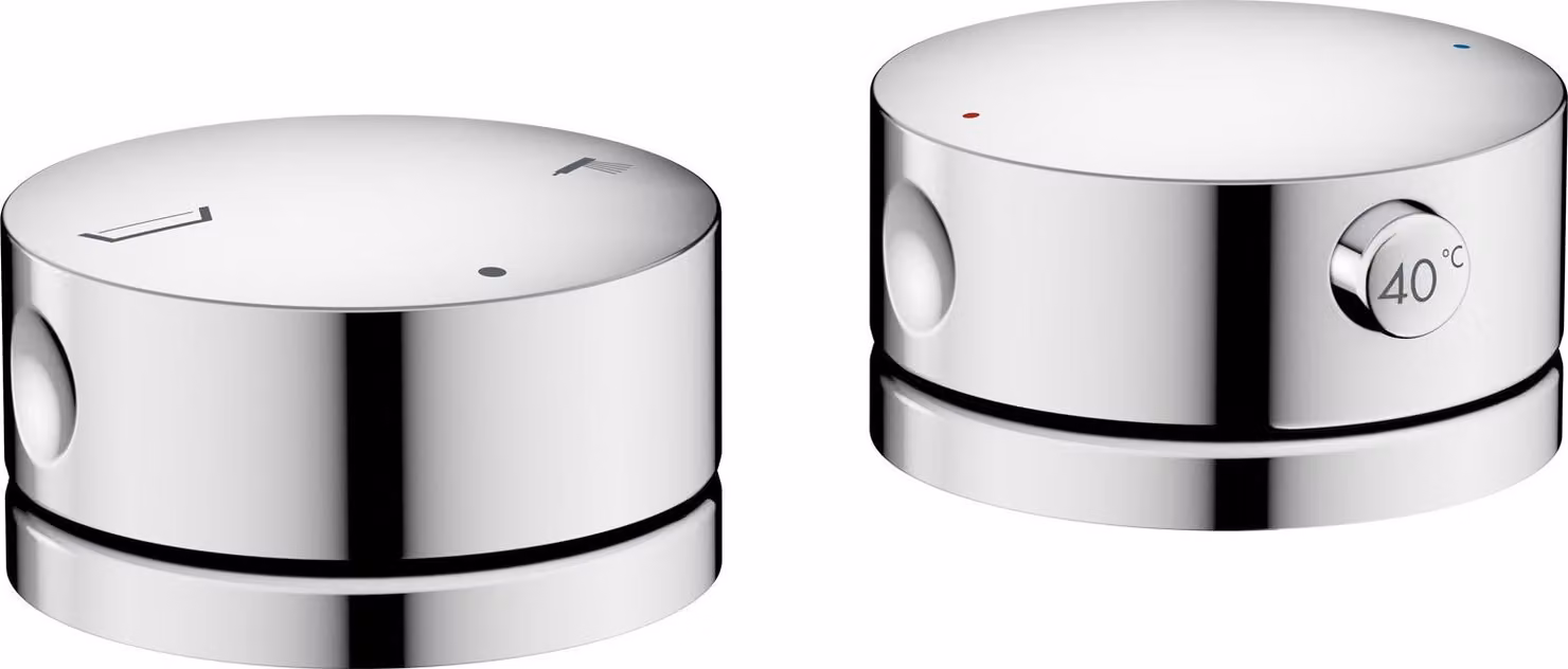 hansgrohe AXOR One Robinetteries de bord de baignoire 2 trous avec thermostat, 48470000, 48470000