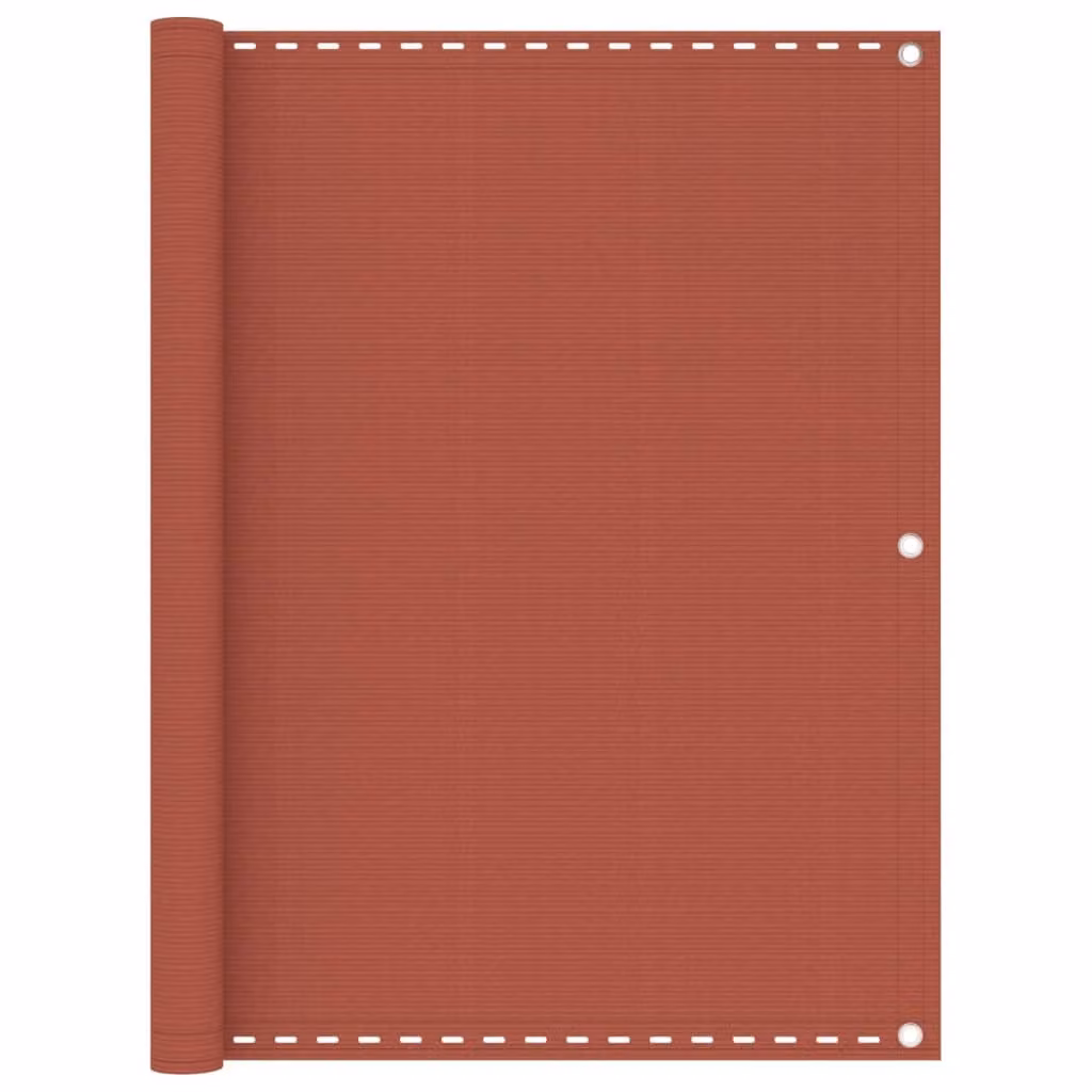 Schermo per balcone Living Store, terracotta, 120x400 cm, in HDPE