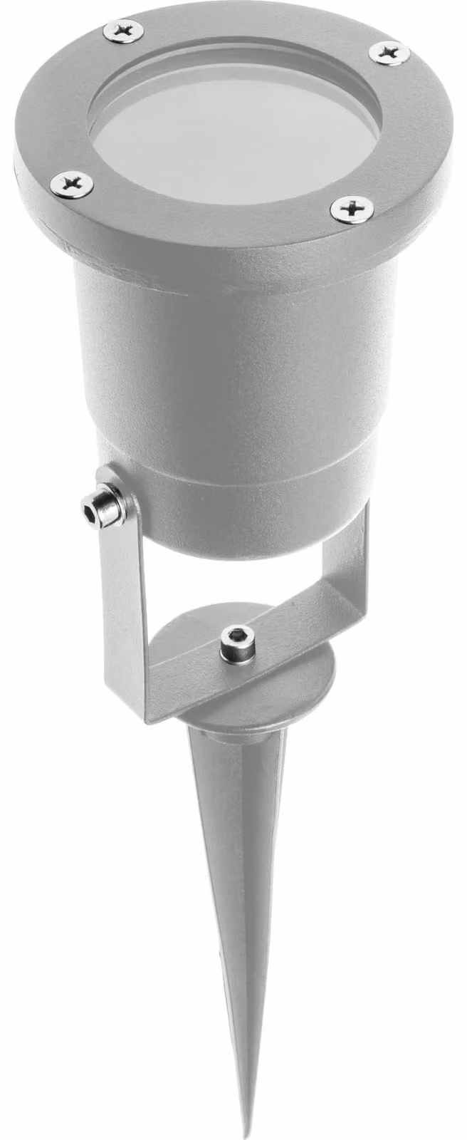 Faretti da incasso a pavimento, attacco GU10, massimo 35W, grado di protezione IP65, colore grigio, alluminio