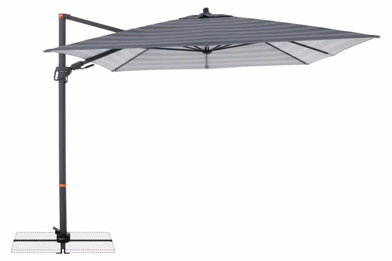 Doppler myZone 280 x 280 cm - ombrellone da giardino orientabile con asta laterale: motivo del tessuto - 840S