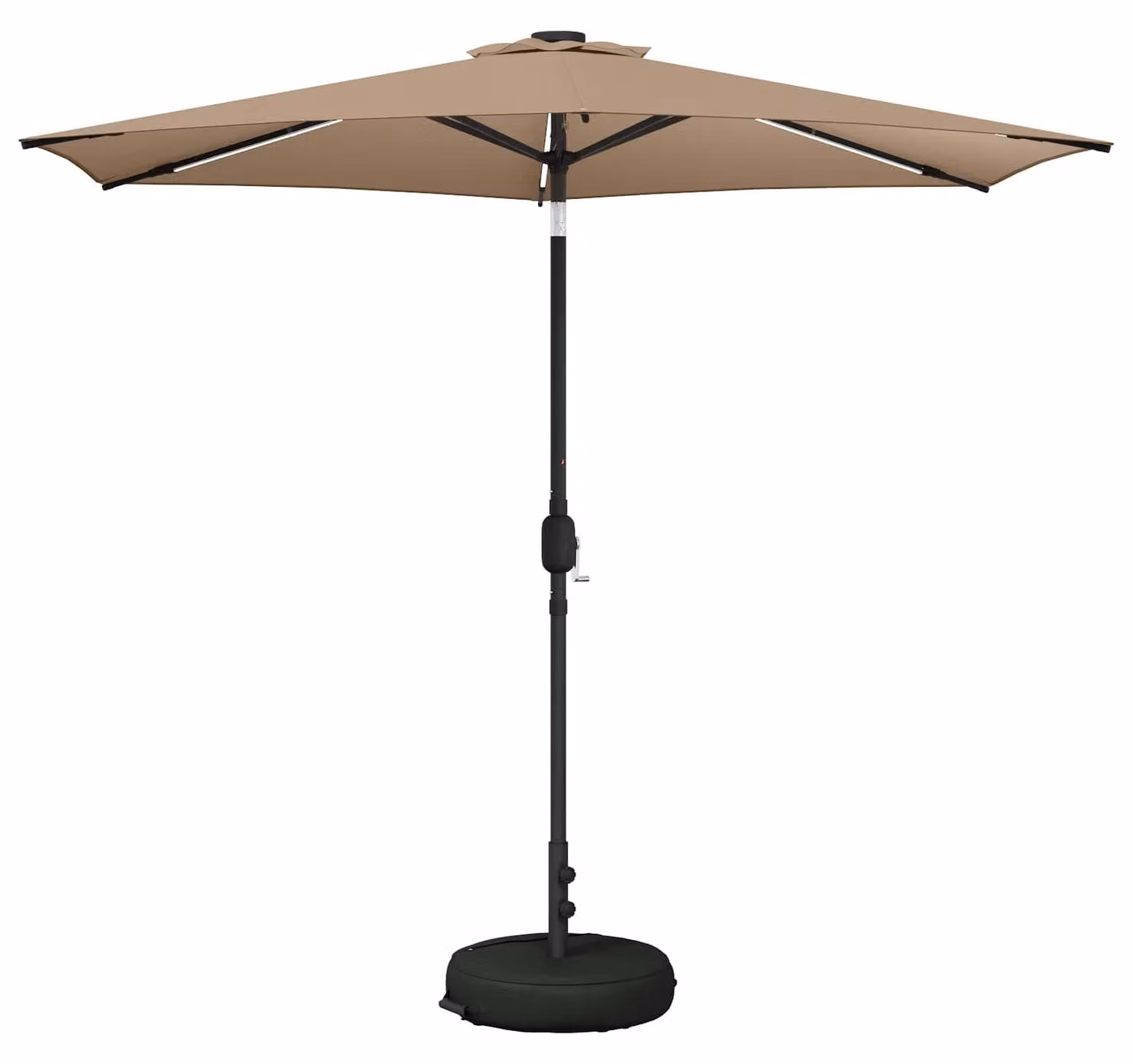 Parasol da Giardino con Luci LED 270 x 270 cm Poliestere