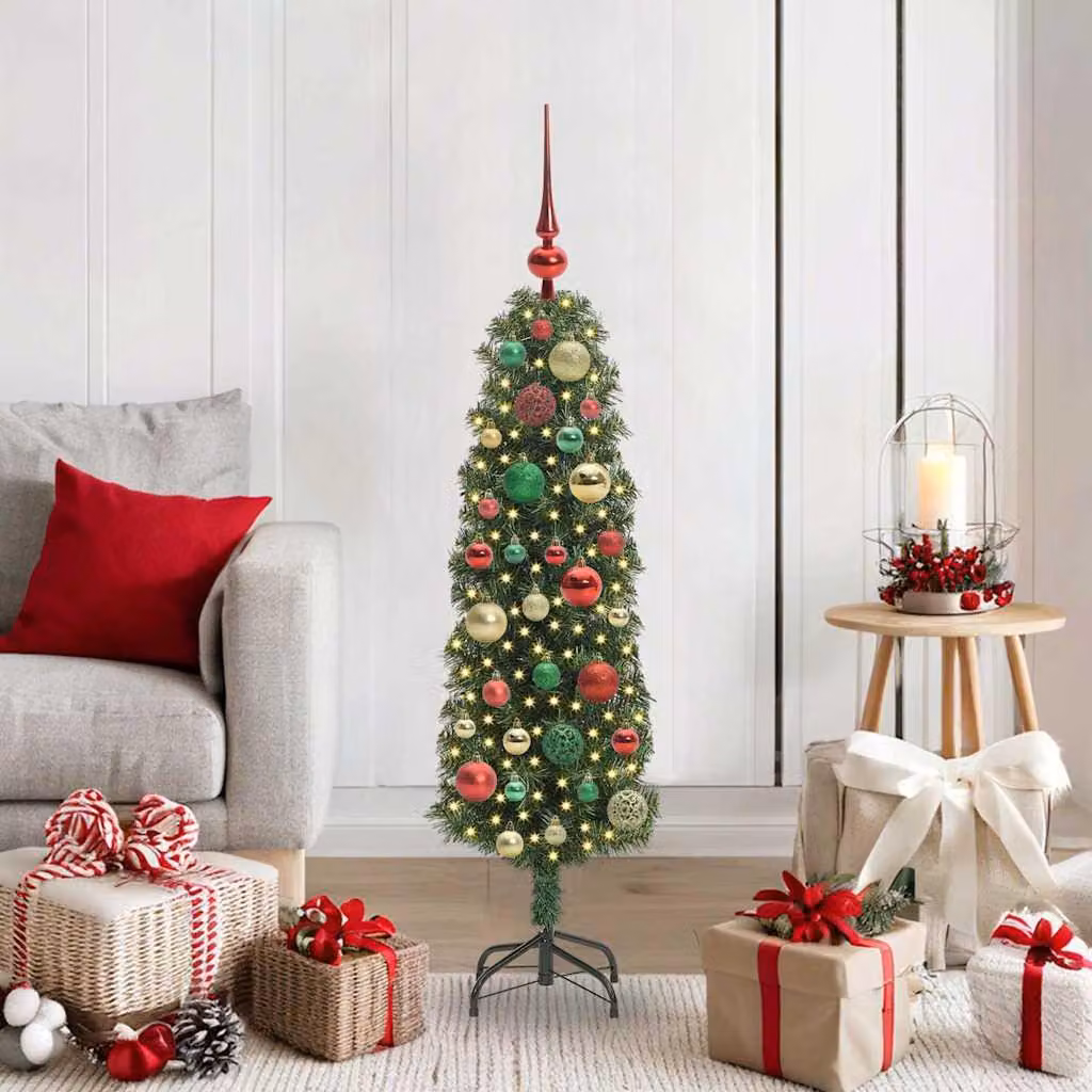 Maison Exclusive - Albero di Natale artificiale con 150 LED e supporto, verde, 120 cm