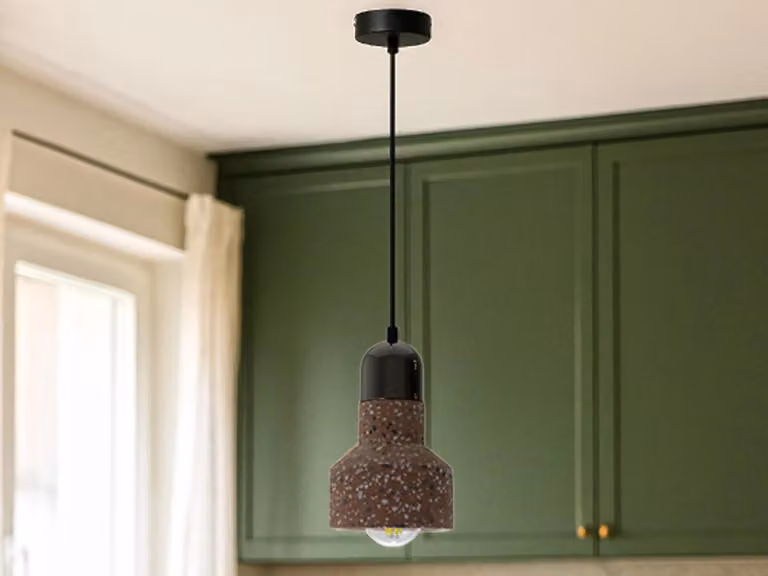 Lampada a sospensione in stile terrazzo