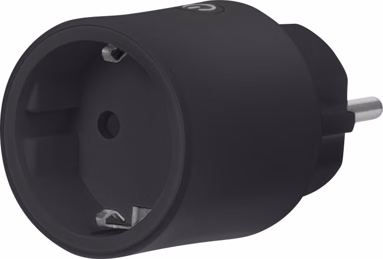 OSRAM SMART+ Matter Plug Presa UE, 2300W, 10A, IP20, nero, Alexa, Google Home, Apple HomeKit