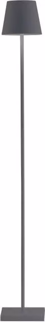 Lampada a led Poldina Pro L Grigio Scuro ricaricabile e dimmerabile 122cm con batteria fino a 12 ore
