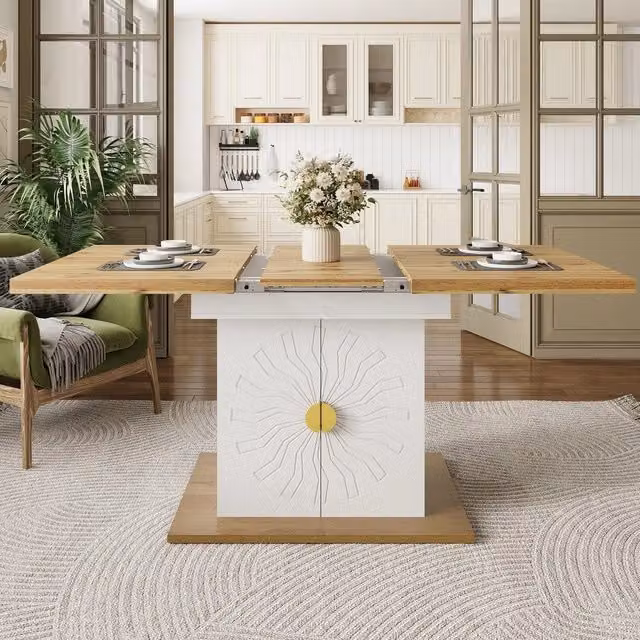 Tavolo da pranzo allungabile ¨C Minimal ¨C Effetto legno 110(140)x70x76cm per cucina