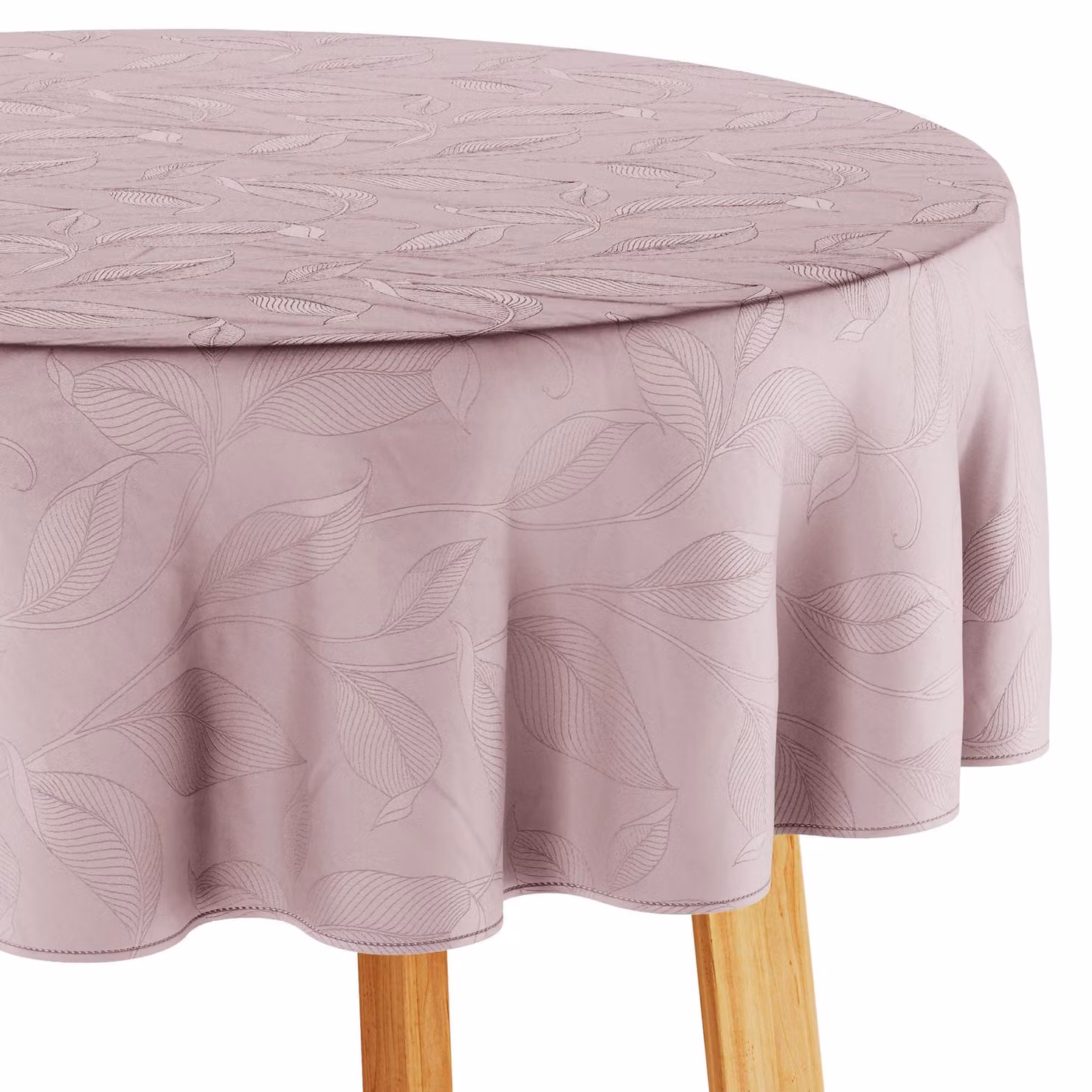 Tovaglia rotonda, lavabile, con motivo floreale, 110 x 110 cm, adatta per la cucina e il giardino