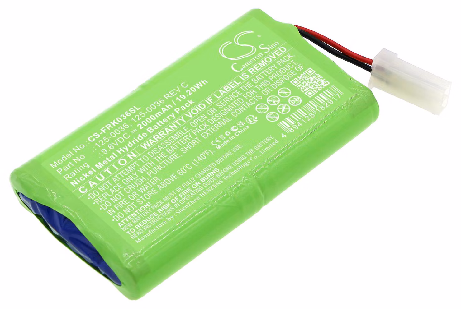 TECHTEK Batteria compatibile con [Franklin] Celltron Ultra, Grid C090 Ultra sostituisce 125-0036, per 125-0036 REV C