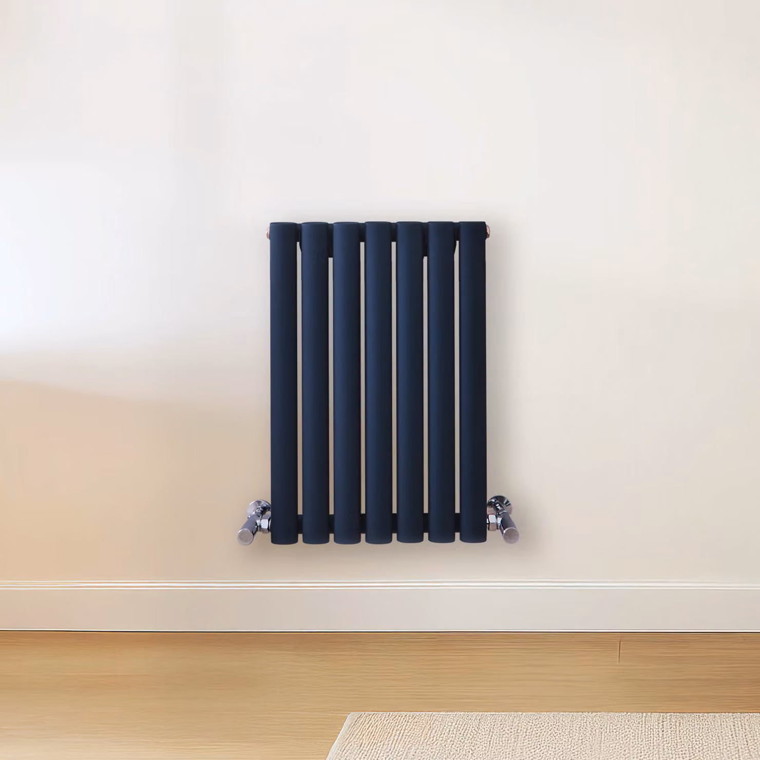 Radiatore di Design Orizzontale Blu (Regal Blu) - 600mm x 413mm - Pannello Doppio  - Revive