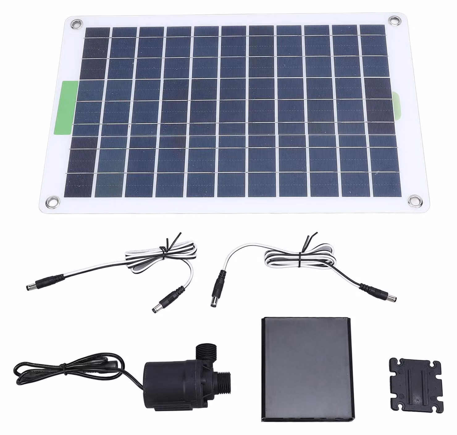 Pompa solare da 100 W, portata di 800 litri/ora, altezza di sollevamento di 5 metri, con batteria integrata