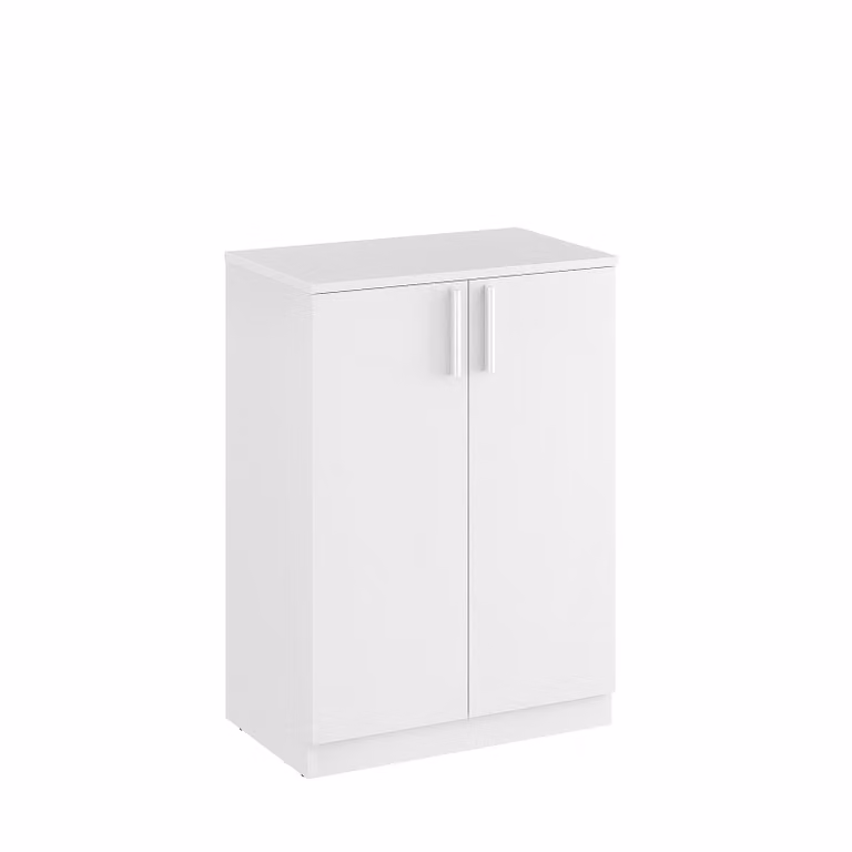 Comodà KOMTO bianca a 2 ante - Mobile da ingresso o soggiorno | Credenza stretta CABI 60 x 84 x 37 cm (LxAxP)