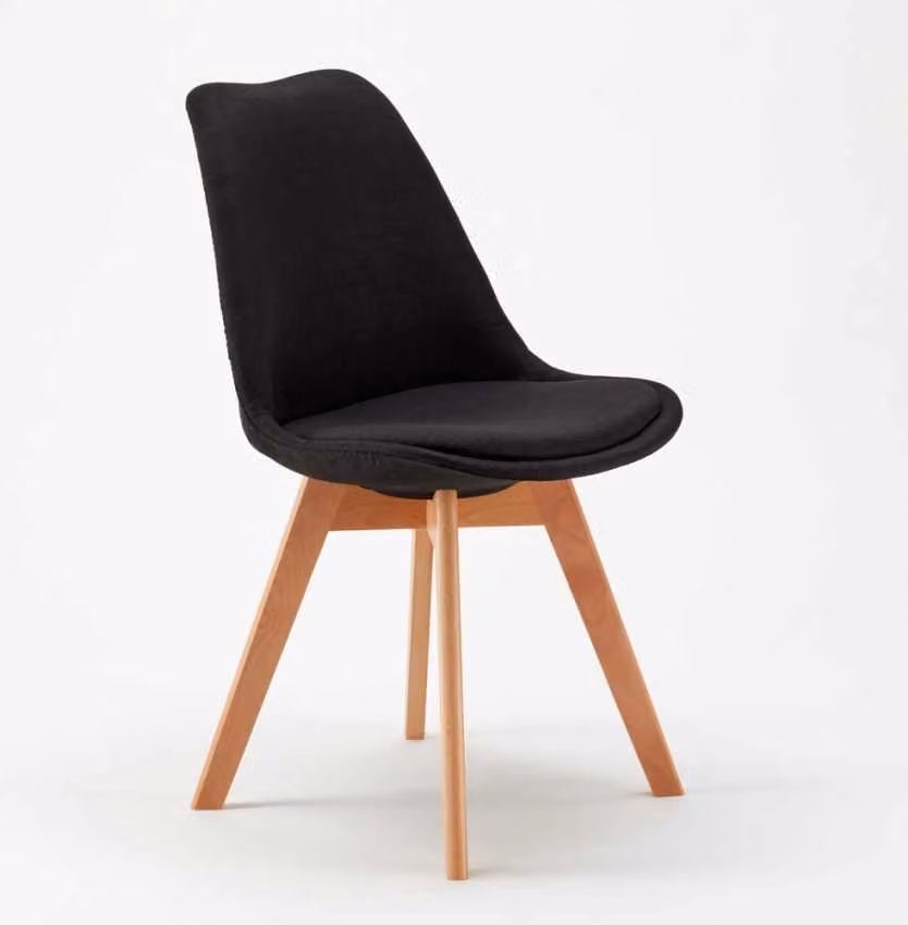 sedia imbottita sedia da cucina sedia bistrot sedia da pranzo sedia scandinava calice nordica plus - Nero