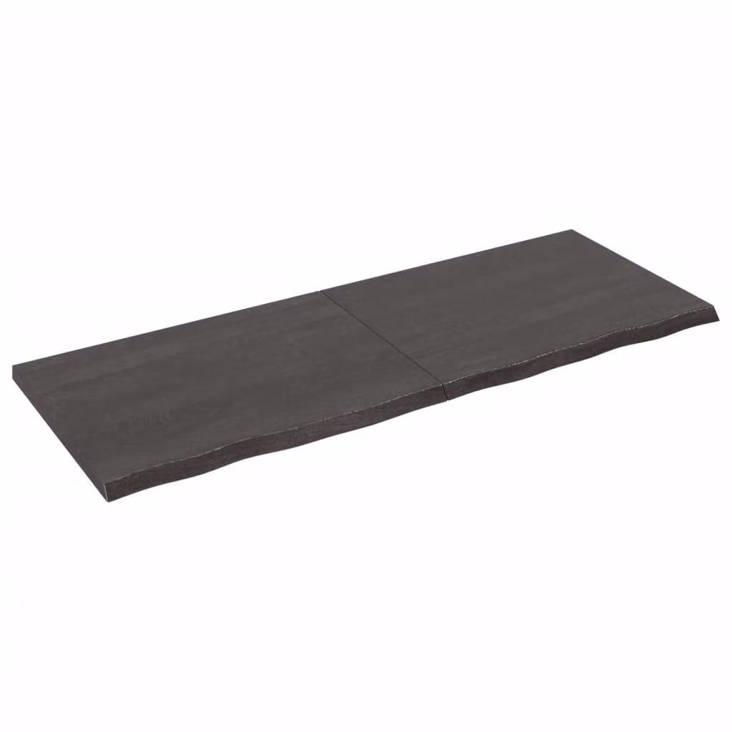 Piano Bagno Marrone Scuro 160x60x(2-4)cm Legno Trattato